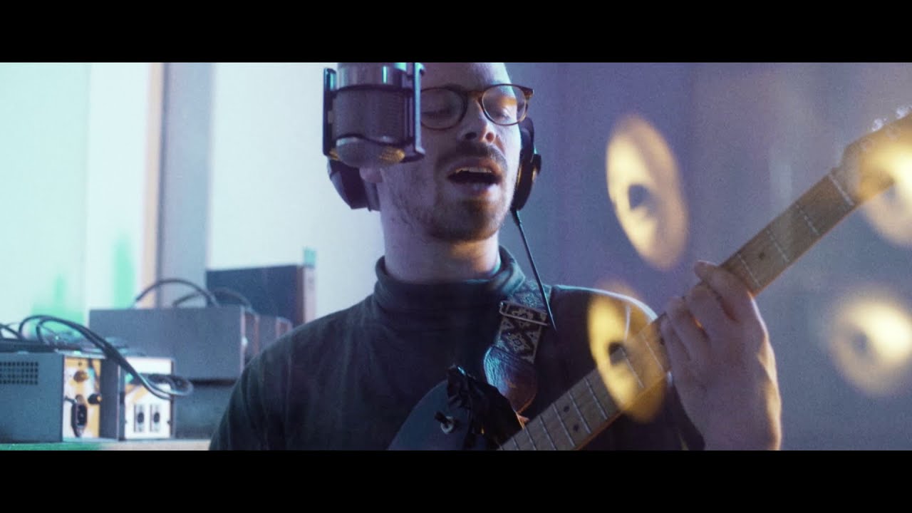 Walden recording a live session at Moon Music Studios