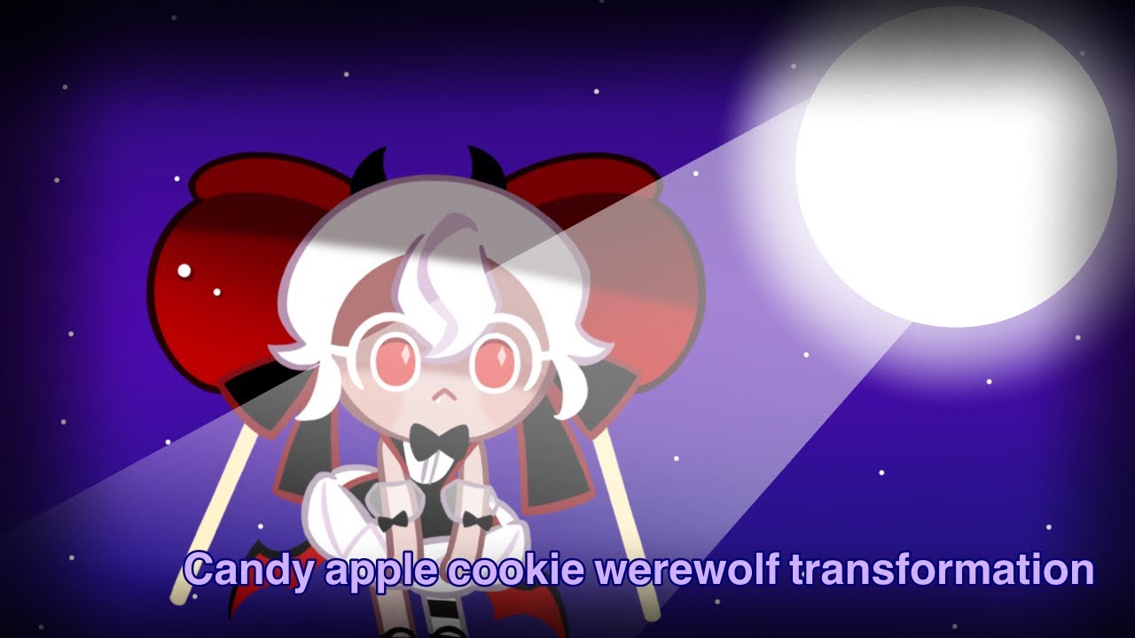 Candy apple cookie werewolf transformation (cookie run animation)