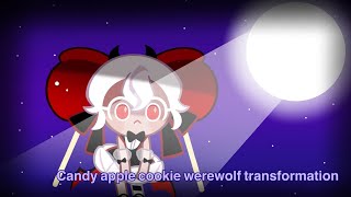 Candy apple cookie werewolf transformation (cookie run animation)