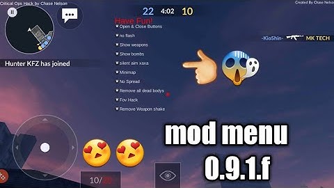 Critical ops mod menu 0.9.1.f(no root)