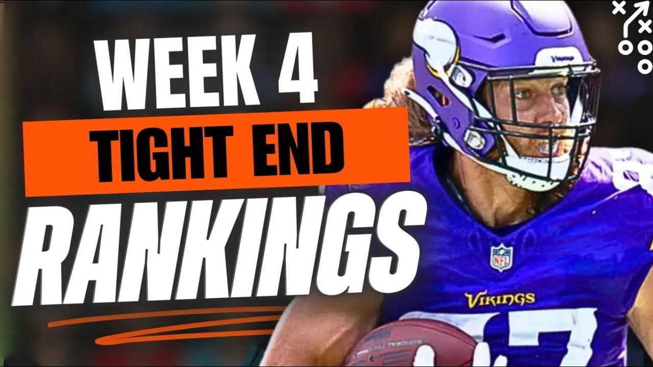 🔥 UPDATED TOP 15 TE RANKINGS for Week 4 Fantasy Football 🚀 | Fantasy Football Rankings