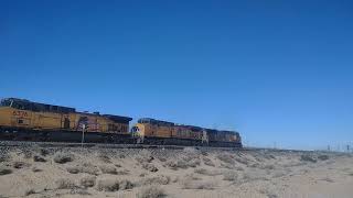 EB UP Empty Coal Train In Yermo Ca! (New Location) #bigbossrailfanner