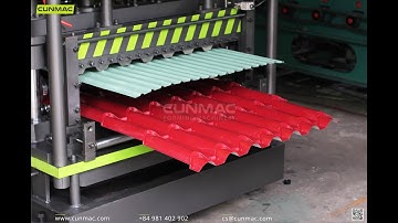 Máy cán tôn 2 tầng - Sóng Ruby + Laphong - Double layer Tile Roof Machine  - CUNMAC Vietnam