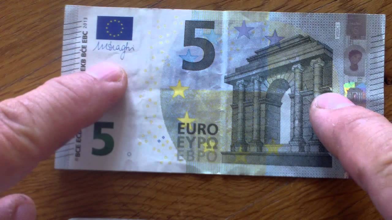 Euro 5 Dollar Bill