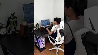 Bàn Gaming Vân Carbon X3 Chân Đen Mặt Đen Fufutech 