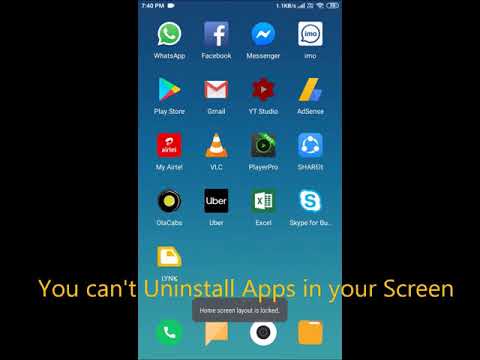 How to Unlock Home Screen Layout