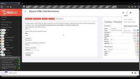 [WebGoat 7 - Parameter Tampering] Bypass HTML Field Restrictions