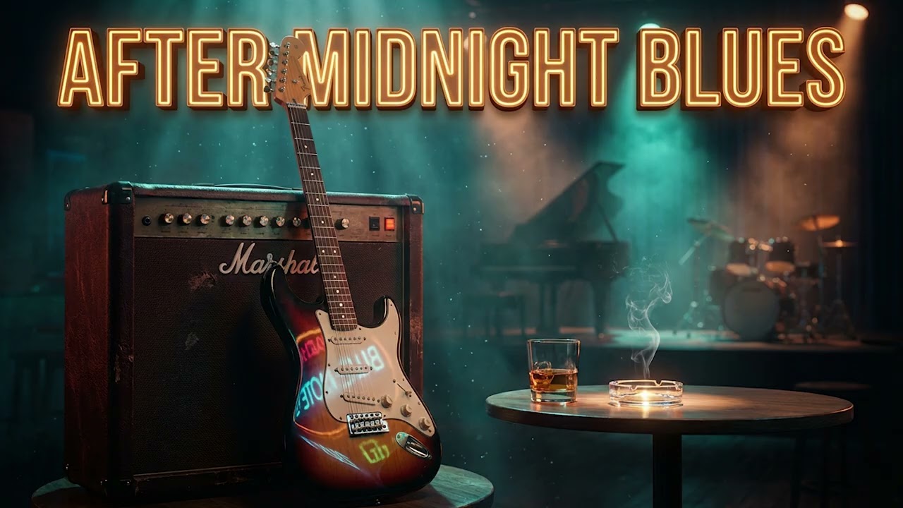 Midnight Blues Ambient – Slow Guitar Grooves for Night Focus