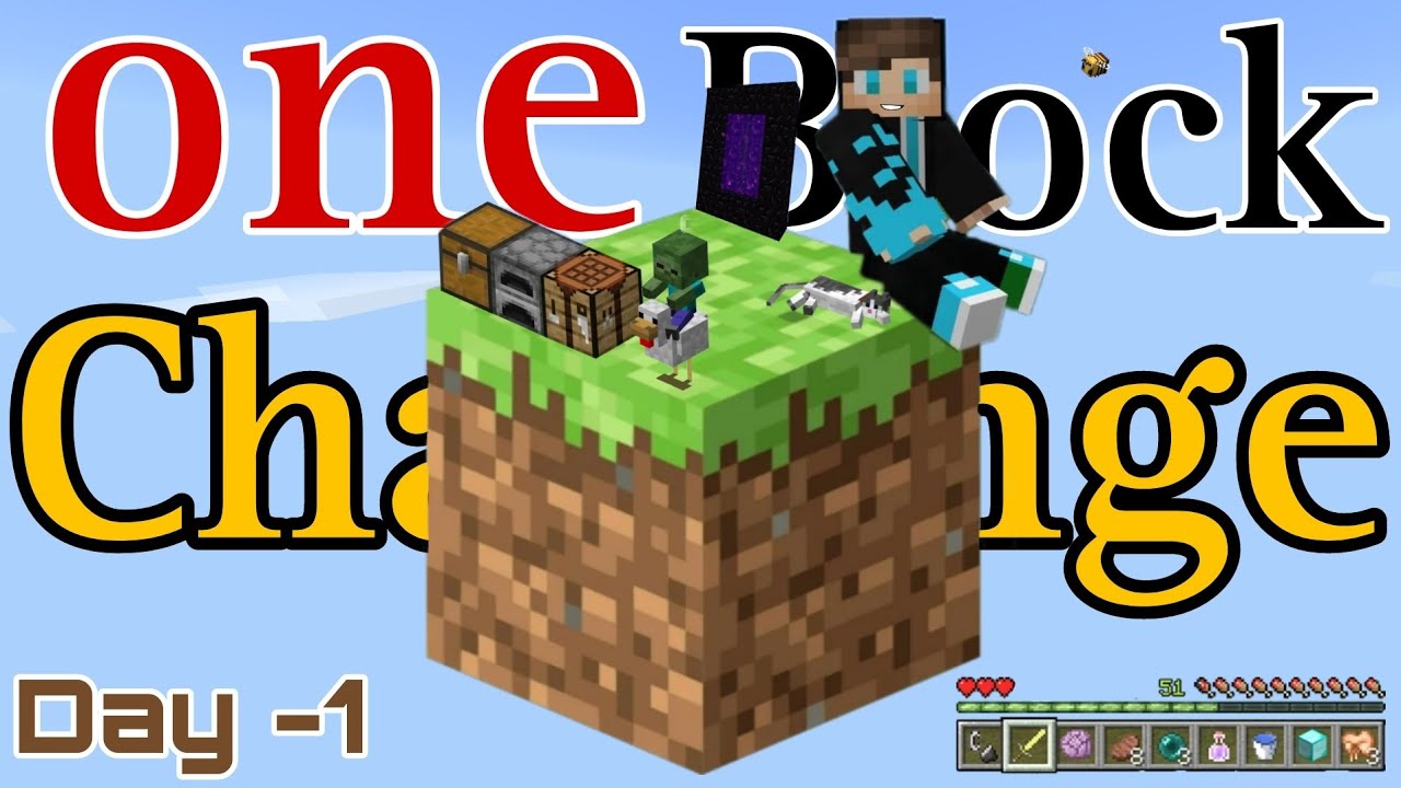 One Block Challeng Minecraft One Block Challenge In Minecraft Pocket Edition || पहले ही दिन ये क्या ...