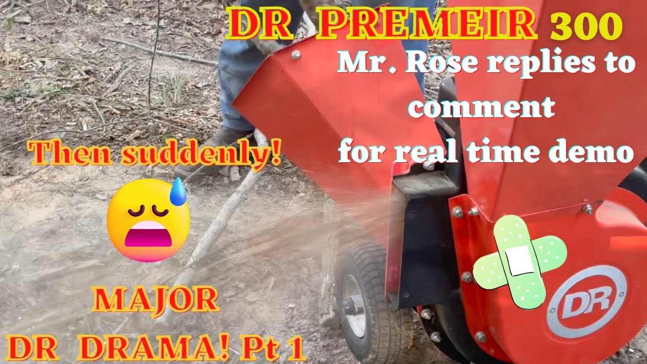 DR Premier 300 Wood Chipper Leaf Shredder Update Pt 1 Real Time Dr premier 300 wood chipper leaf shredder update pt 1 real time