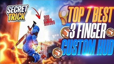 BEST 3 FINGER CUSTOM HUD SETTINGS 🤯 [ MOVEMENT +HEADSHOT ] Best 3 Finger Custom Hud In Free Fire