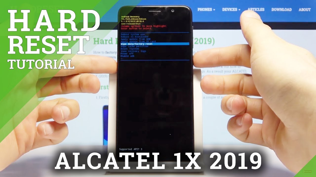 How to Hard Reset ALCATEL 1X 2019 – Bypass Password