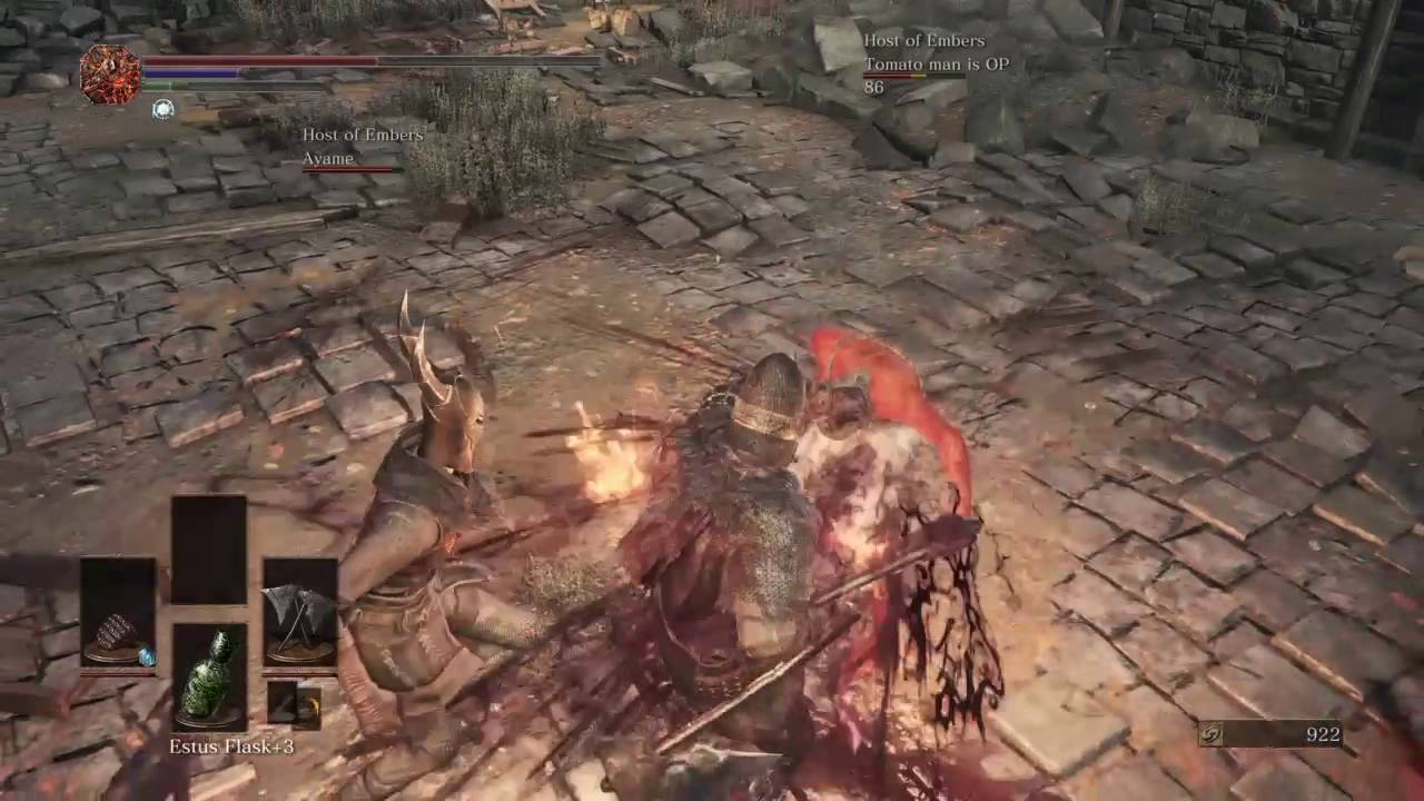 Dark Souls 3 winged knight twin axes Berserker pvp YouTube