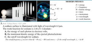 AP Physics 2 - Quantum Physics Practice Questions