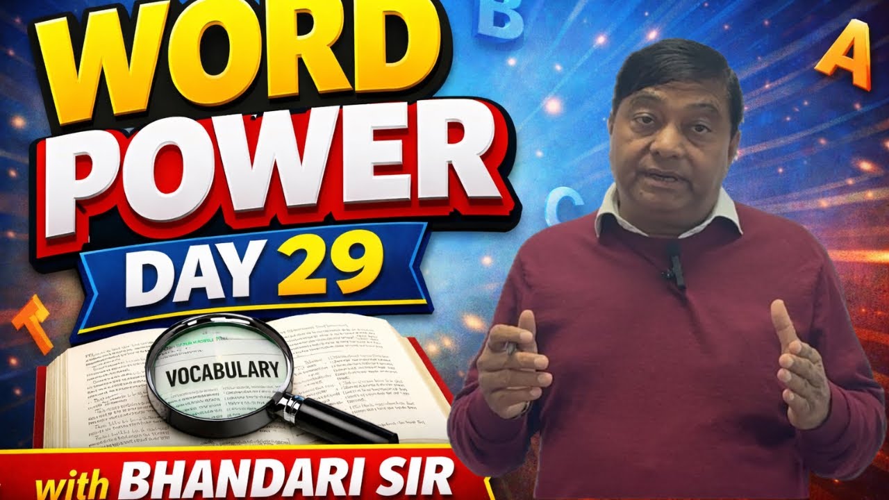 Word Power Day 29 | Improve English Vocabulary for Competitive Exams | Daily Use Words|Bhandari Sir