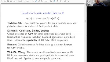 Avy Soffer - Evolution of NLS with bounded data