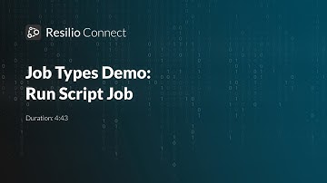 Resilio Connect: Job Types Demo - Run Script Job