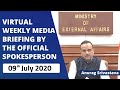 Virtual Weekly Media Briefing by the Official Spokesperson (9 July 2020)