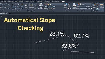 How to calculate the slope percentage automatically and show on drawing by using LISP command CAD