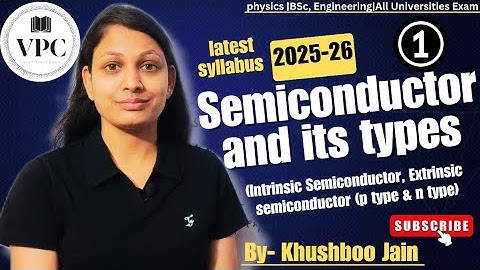 Semiconductor & Its types | lect.-01 | electronics #physics #bscphysics #bsc 