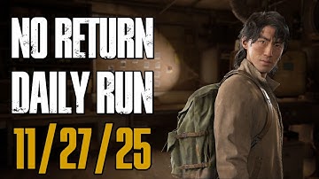 No Return Daily Run for 11/27/25