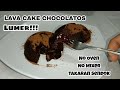 HANYA 4 BAHAN BISA BUAT CAKE SEENAK INI | Lava Cake Chocolatos | No Oven, No mixer, Takaran sendok