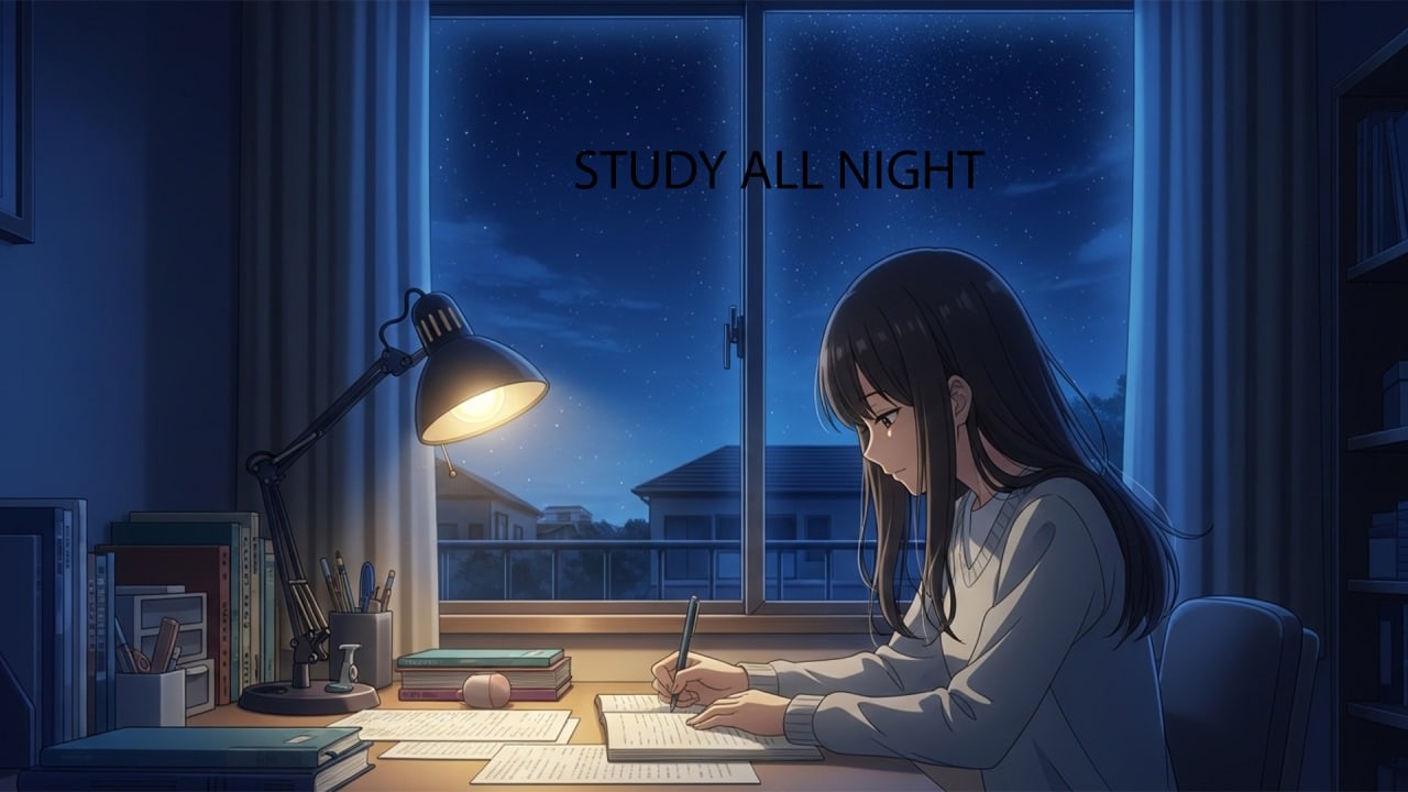 lofi night study 🌙 calm beats to focus, relax & think