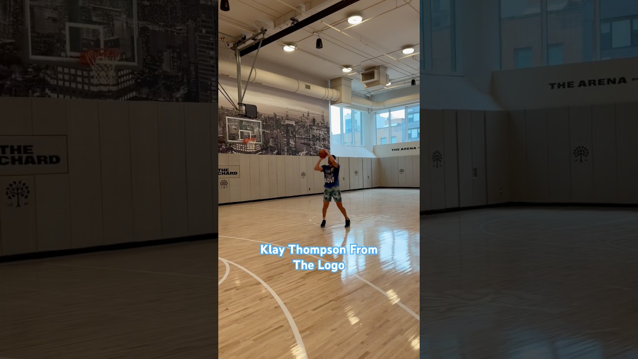 Klay Thompson knocking down logo 3s