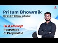Success story of pritam bhowmik ibps so it officer selected in first attempt