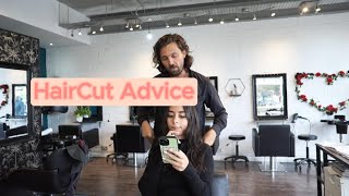 HAIRCUT ADVICE (SOFT FRENCH NATURAL HAIRCUT LONG ) /CONSULTATION /PROCESS/RESULT...