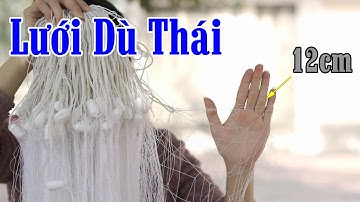 Lưới Dù Thái Cao 1m2 x 100m x 12cm sợi 3 Đánh Ao | luoi danh ca a trung
