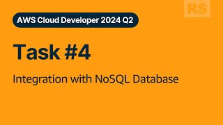 AWS Cloud Developer Task 4 Integration with DynamoDB