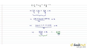 "What fraction should be added to the sum of `5 3/4,\\ 4 4/5`and `7 3/8`to make the