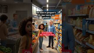 Nederlands spreken in de supermarkt #learningdutch #dutch #shorts