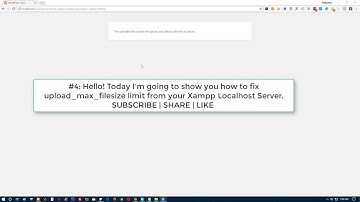 How To Fix WordPress Upload Max Filesize in Xampp Localhost Server
