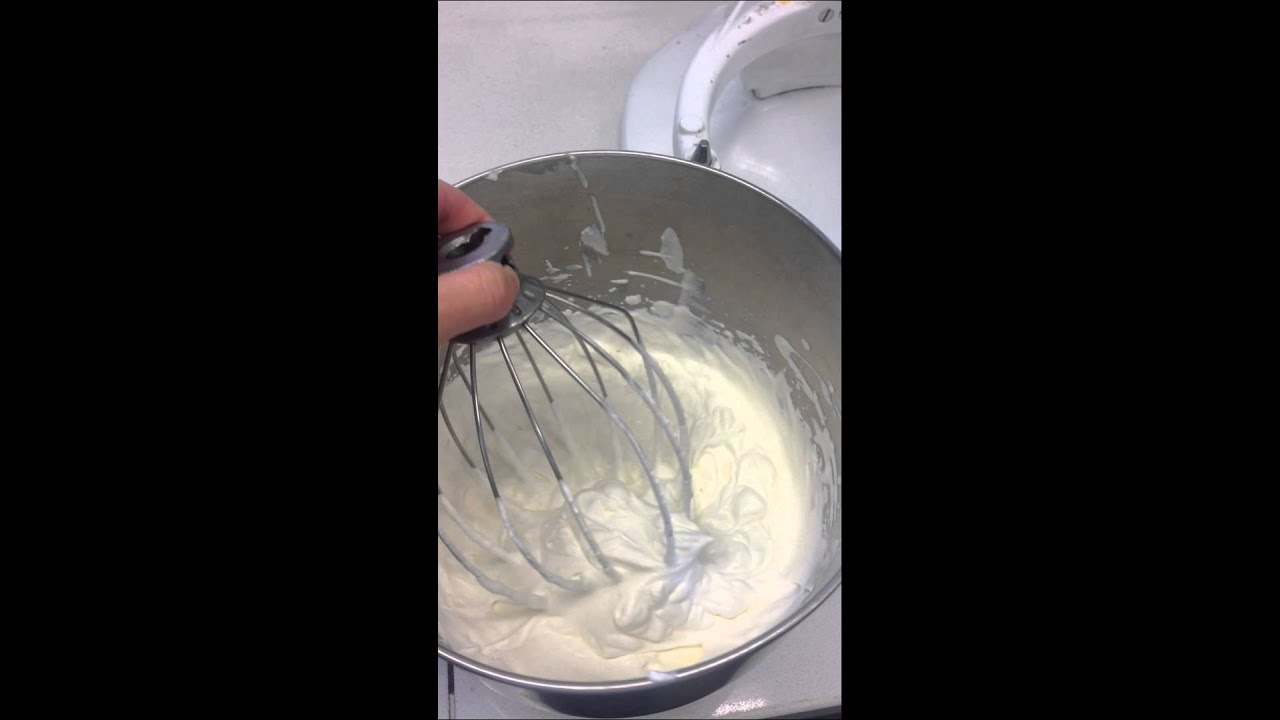 Whipping Cream Stiff Peak YouTube