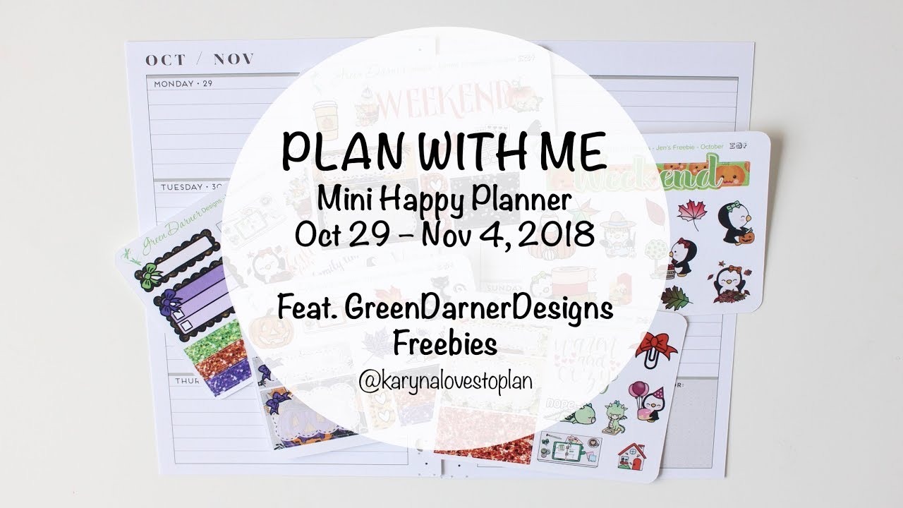 Plan With Me Mini Happy Planner feat. GreenDarnerDesigns