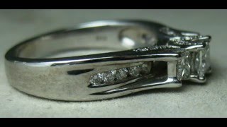 Zales IKS 14K White Gold DIAMOND Ring 1TCW Engagement & Band  Sandeep