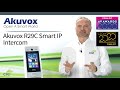 Akuvox r29c smart ip intercom  with face recognition  qr code access