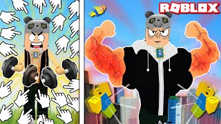 Tıkla Kas Geliştir Ve Noob Adamları Döv - Panda Ile Roblox Easy Muscle Clicker