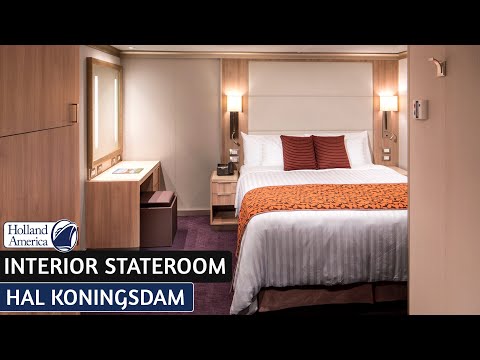 Koningsdam Interior Stateroom walkthrough tour