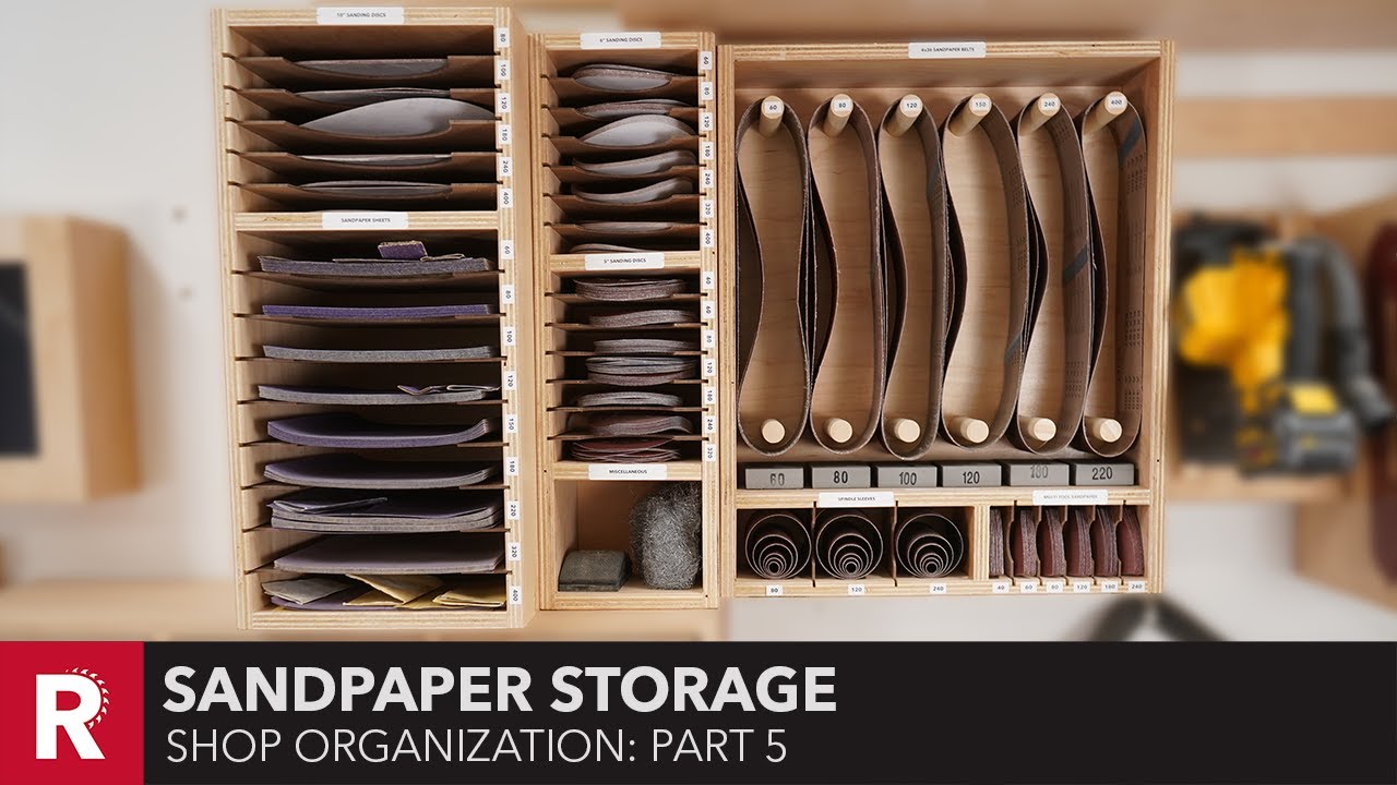 Sandpaper Storage Rack 