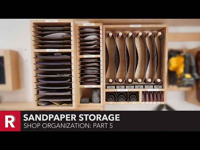 Sander and Sandpaper Storage