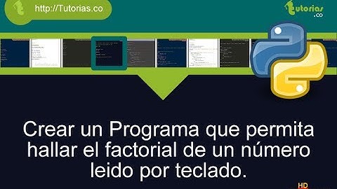 ciclo while -- python (factorial de un numero)