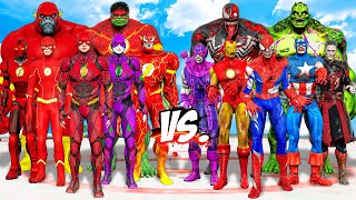 TEAM FLASH vs TEAM AVENGERS ZOMBIE - EPIC BATTLE