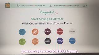 Save Money with CouponBirds SmartCoupon Extension!!