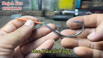 Lưỡi Câu Cá Lóc Heo Dầu 2li8/6p3 nòng điện Huỳnh Kiệt ĐTZalo: 0919111169