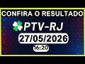AO VIVO - Resultado Do Jogo Do Bicho PTV-RIO 16:20 | 27/05/2026