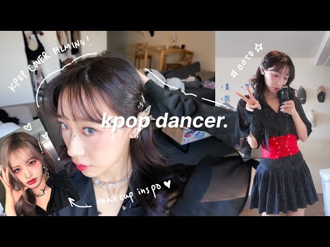 grwm for a kpop cover filming! 🎀 | makeup process and tutorial, ootd, filming bts