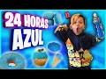 24 HORAS COMIENDO AZUL!